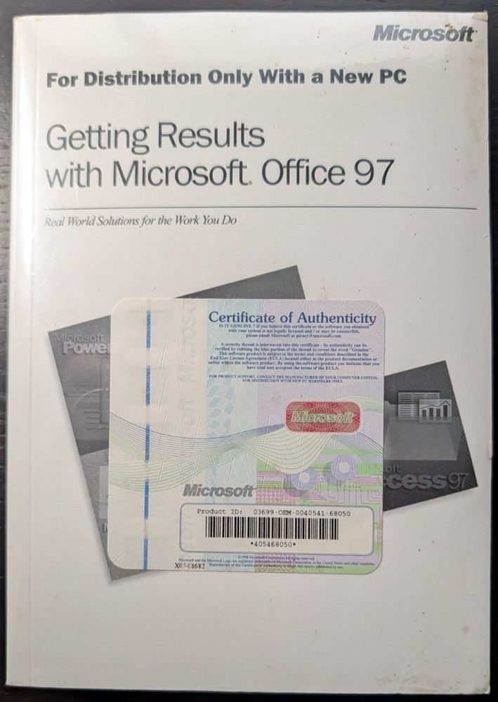 Getting Results with Microsoft Office 97 (Sealed)