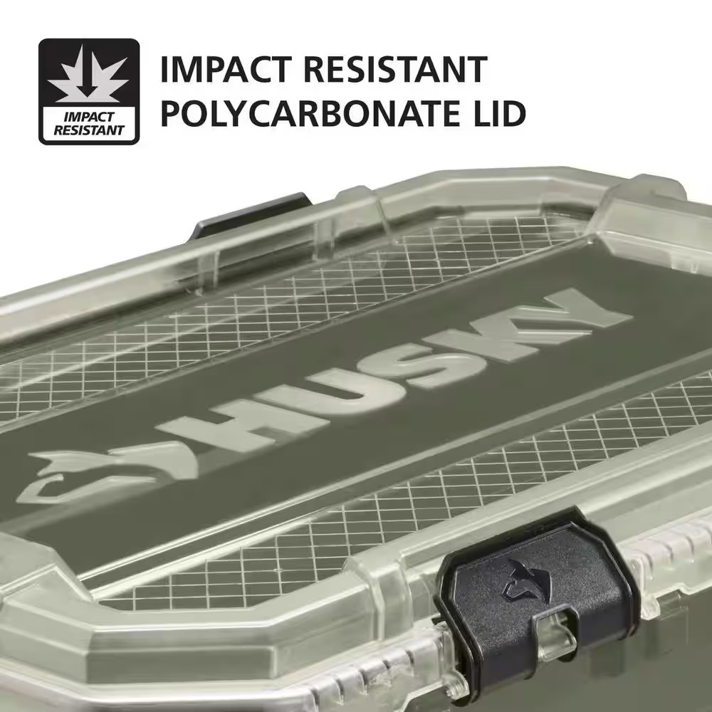 20 Gal. Professional Heavy Duty Waterproof Stackable Plastic Storage Container w