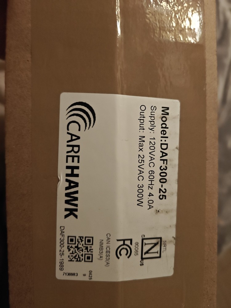 CAREHAWK DAF300-25 AUDIO AMPLIFIER INTERCOM AMPLIFIER