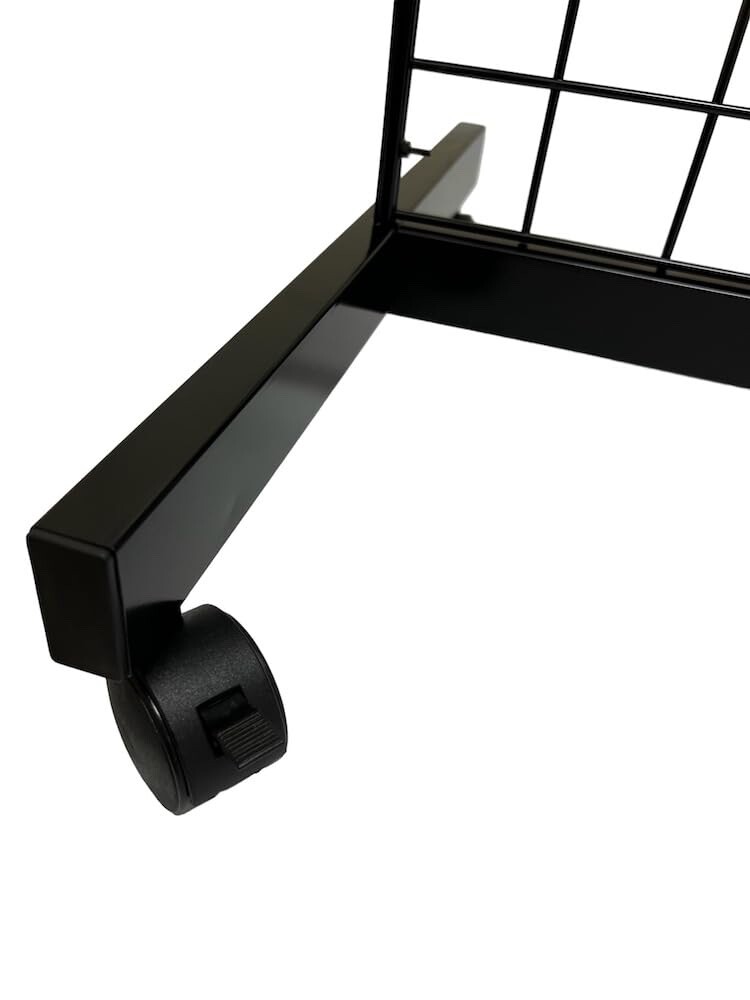 Black 2' x 6' Heavy Duty Rolling Gridwall Display Panels