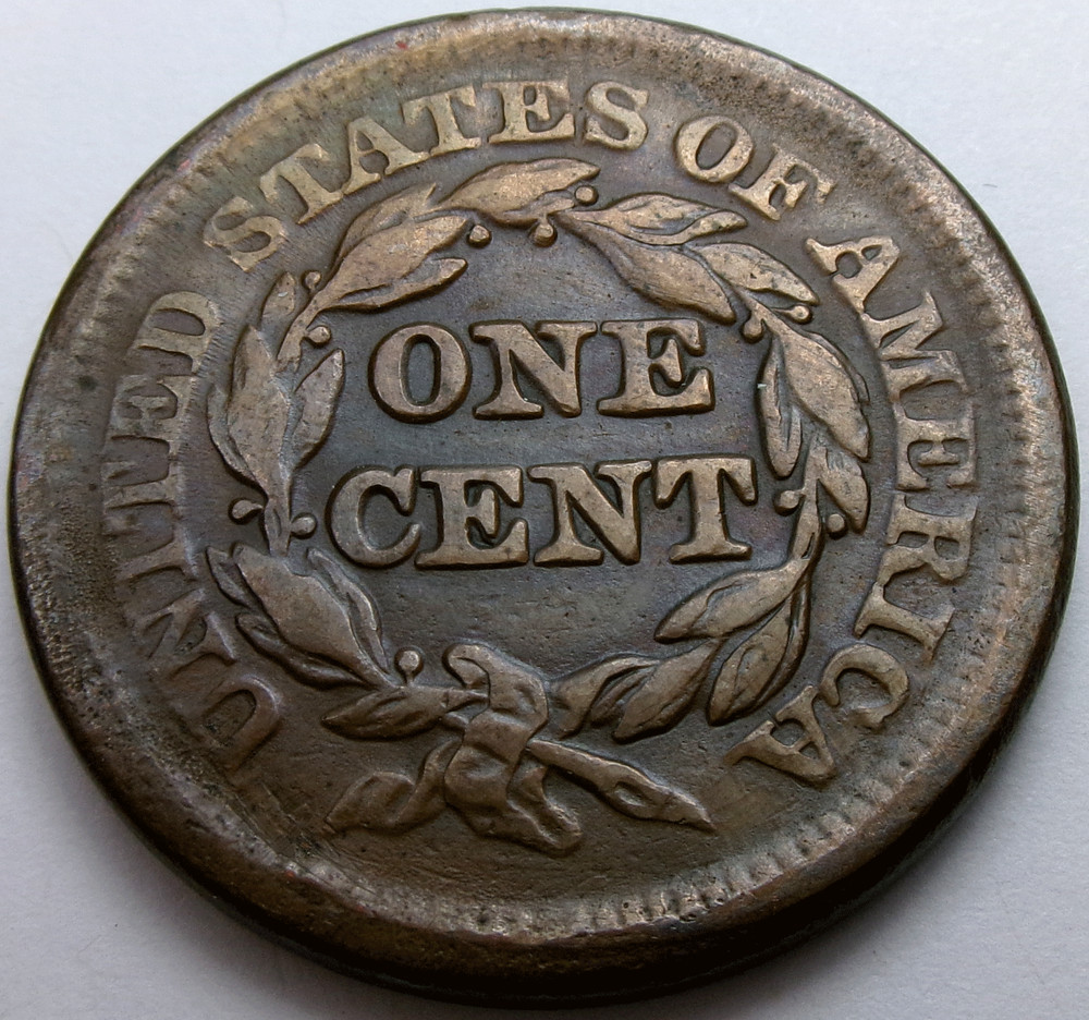 1850 Braided Hair Large Cent