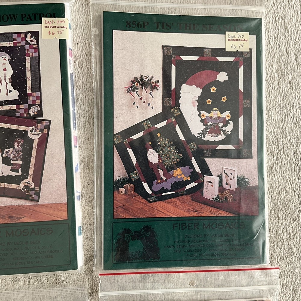 FIBER MOSAICS NEW UNUSED UNCUT Quilt Patterns