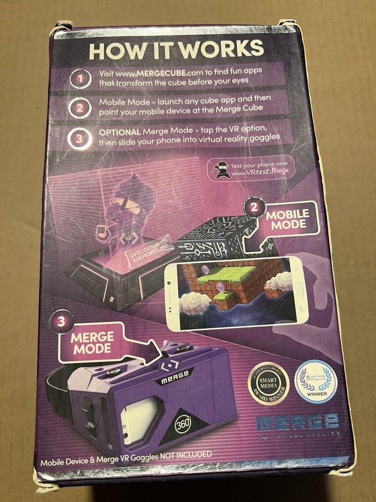 MERGE Cube - Augmented & Virtual Reality Science & STEM Toy - Educational Tool