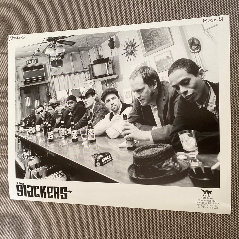 The Slackers Press Photo 8x10”, Hellcat Records. See Description.