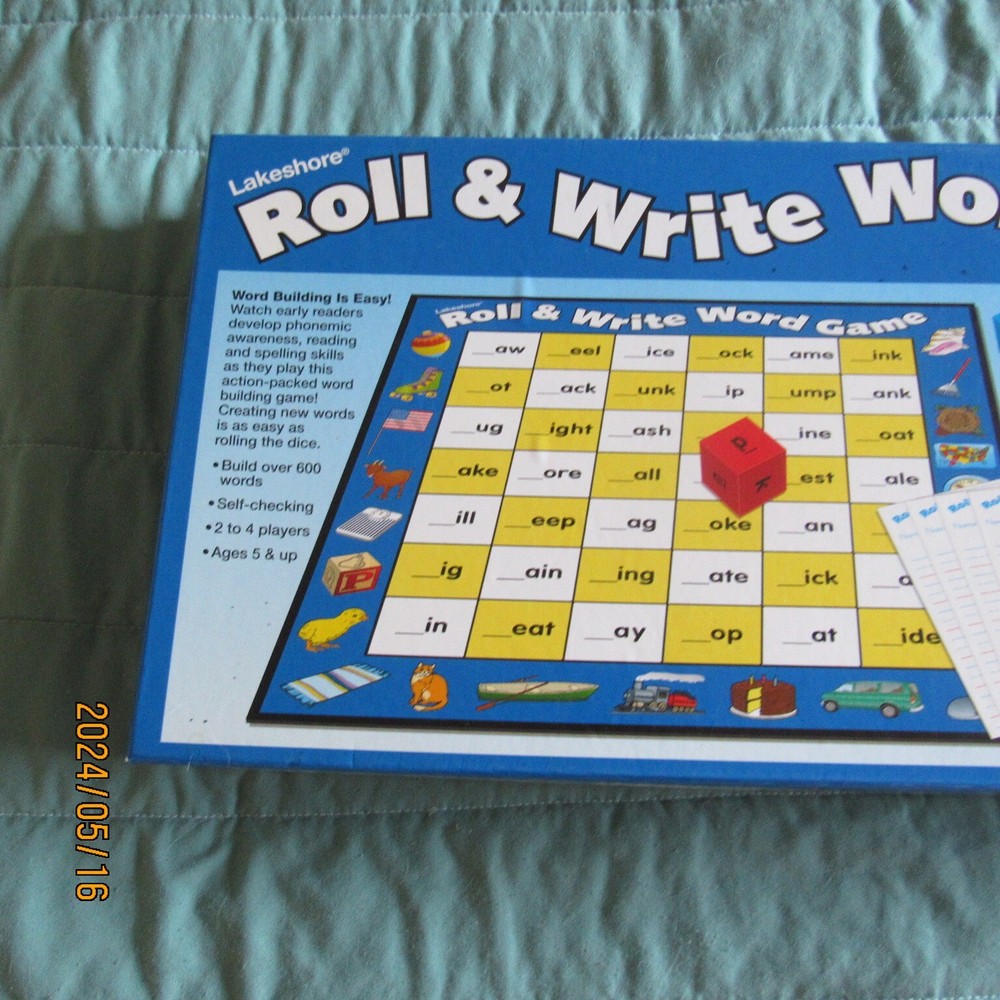 Lot 2-Lakeshore Learning-Roll & Write Word Game-Dice-Sentence Cubes-Writing-2000