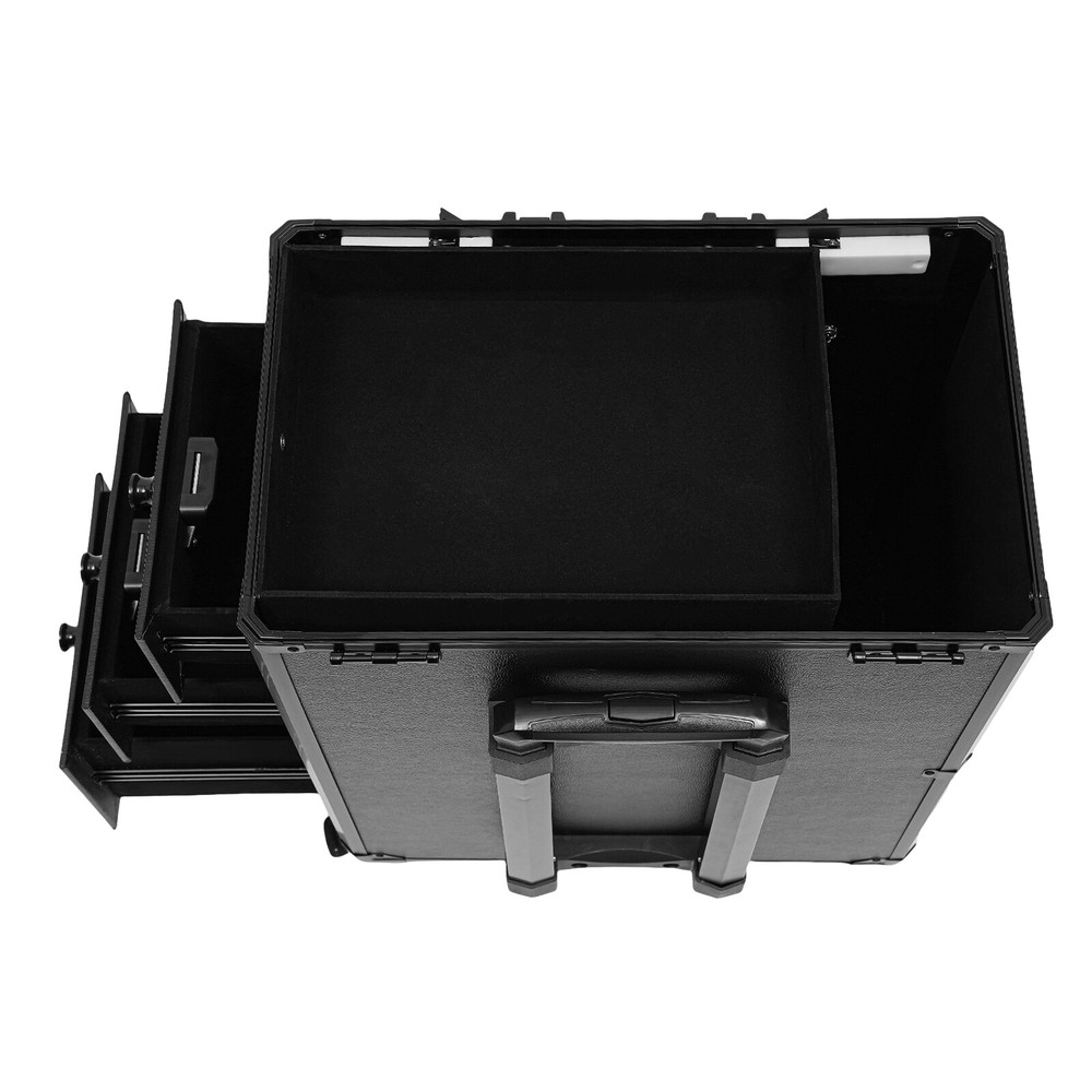 Cosmetic Storage Box Multi Function Makeup Case Rolling Luggage Suitcase 44.09lb