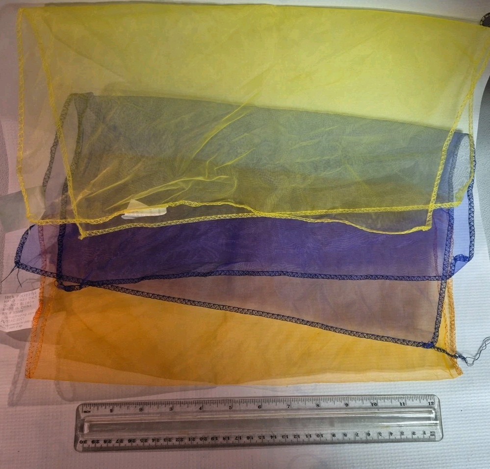 Juggling Practice Scarves 3pc 14"×14"