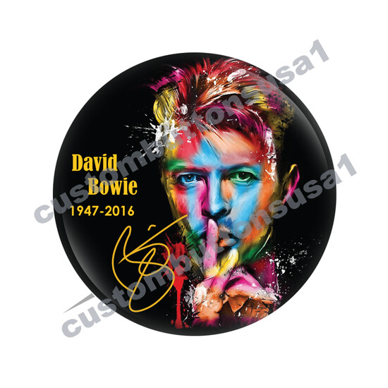 DAVID BOWIE BUTTON - PINBACK - CHINA DOLL - LET'S DANCE - MAJOR TOM
