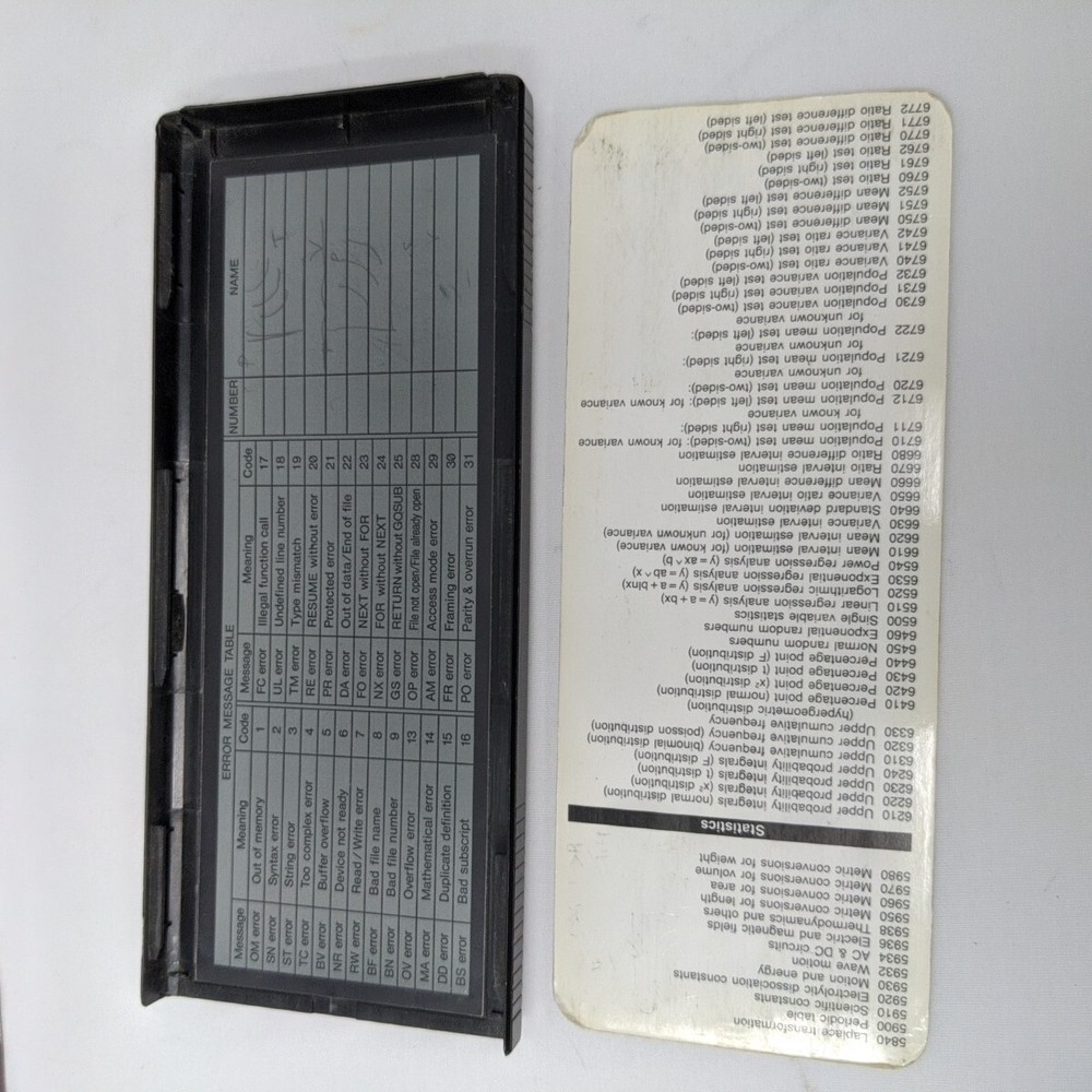 CASIO FX-880P Personal Computer Calculator 116 lib 32k Basic - Works (Vintage)