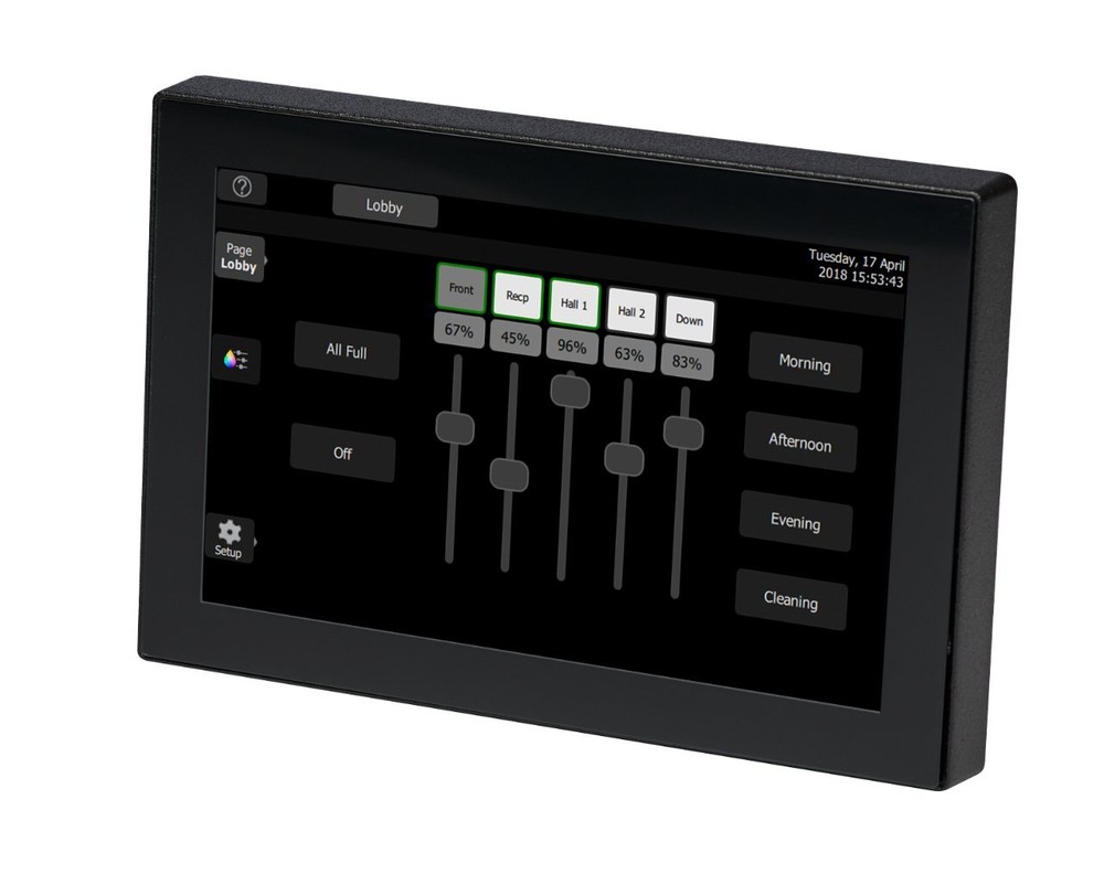 ETC ETS DMX Wall Mount Touch Screen Controller - Black