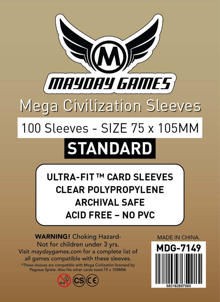 Mega Civilization Sleeves (75x105mm)