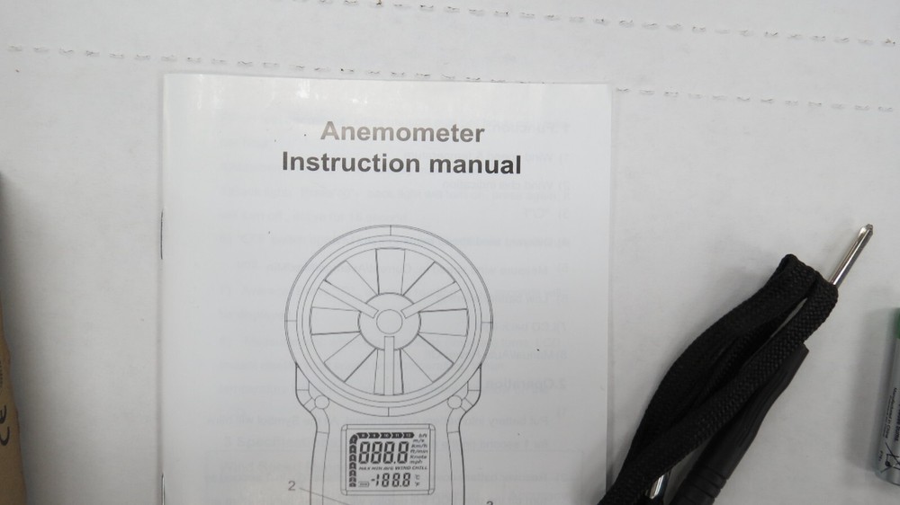 HOLDPEAK HP-866B DIGITAL ANEMOMETER NEW