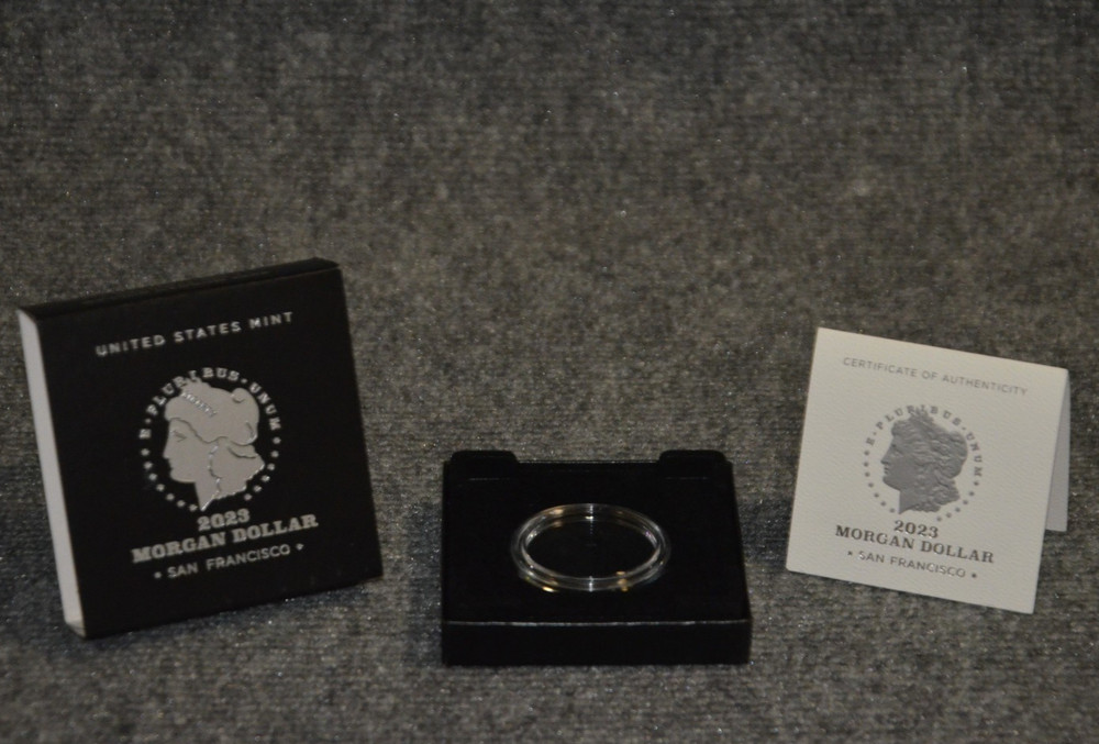 *Empty Box* For 2023-S Proof Morgan Silver Dollar w/ Capsule & COA