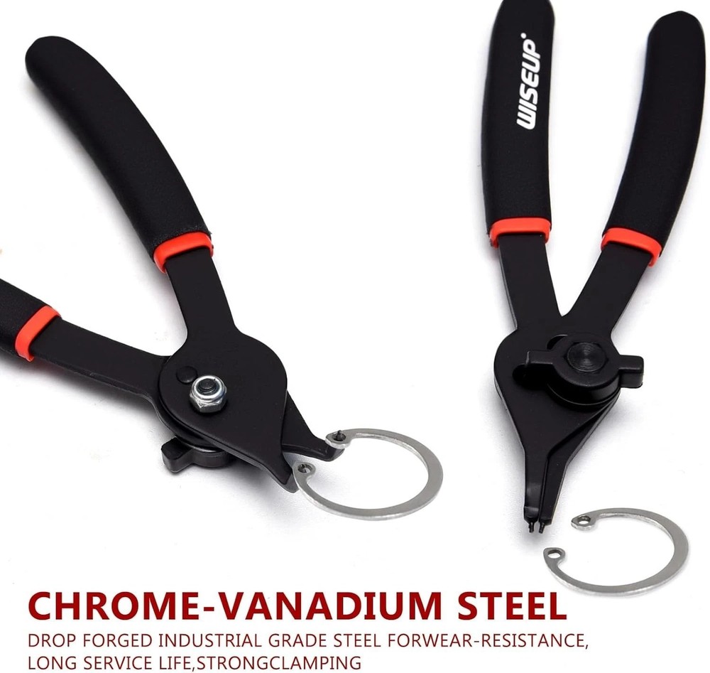 Professional Grade Snap Ring Pliers - 12 Piece Set