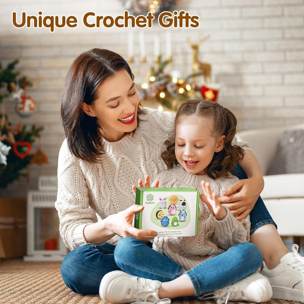 Crochet Kit for Beginners, Crochet Cat Beginner Crochet Kit for Adults,