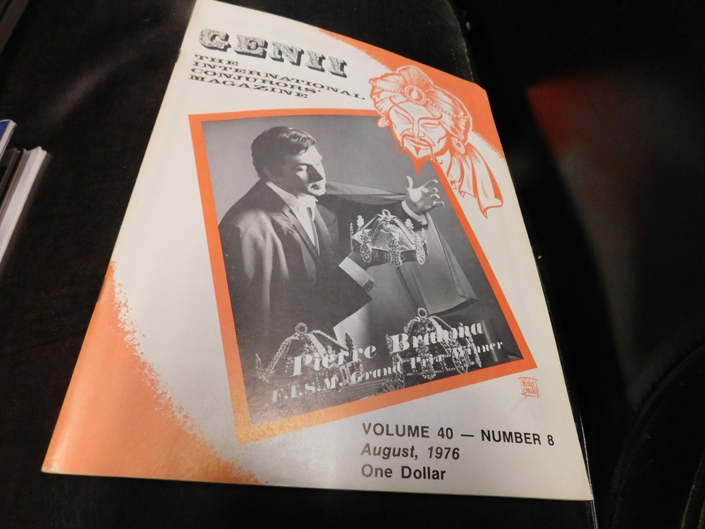 Genii Magic Magazine For Magicians 1976 August