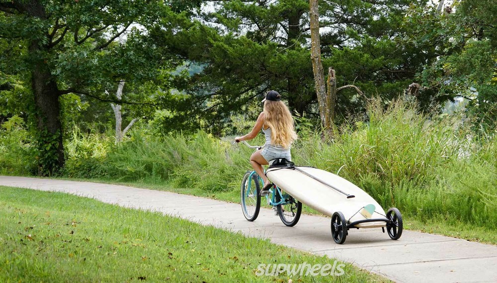 Standup paddle board carrier - Paddle Board Wheeled trolly SUP Wheels Evolution