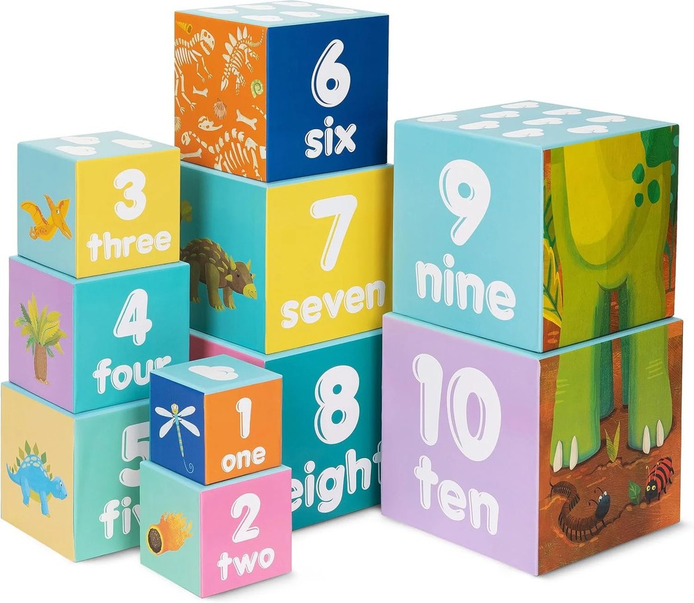 Boppi Stacking Cubes - Dinosaurs