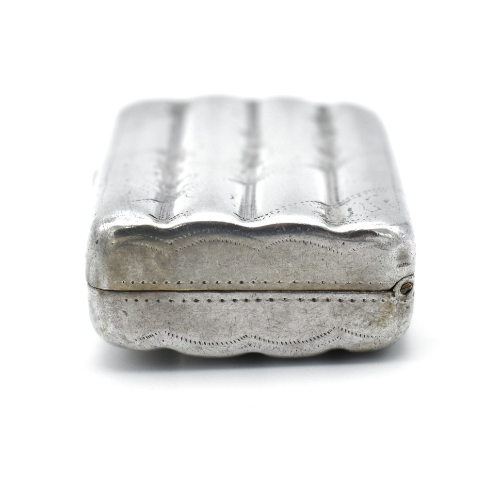 Antique Georgian Solid Silver Pill Box Snuff Box Nice Shape 1810