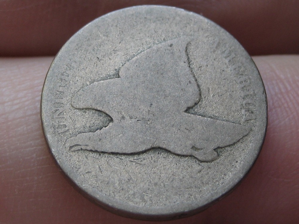1856-1858 Flying Eagle Penny Cent- About Good Details