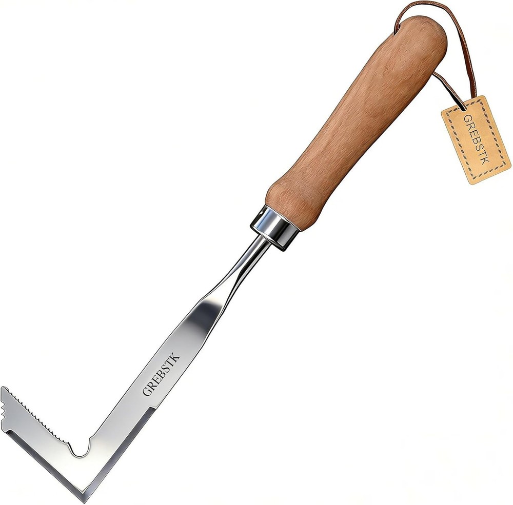 Versatile 13” Manual Weeder with Beech Handle - Perfect for Tight Spaces