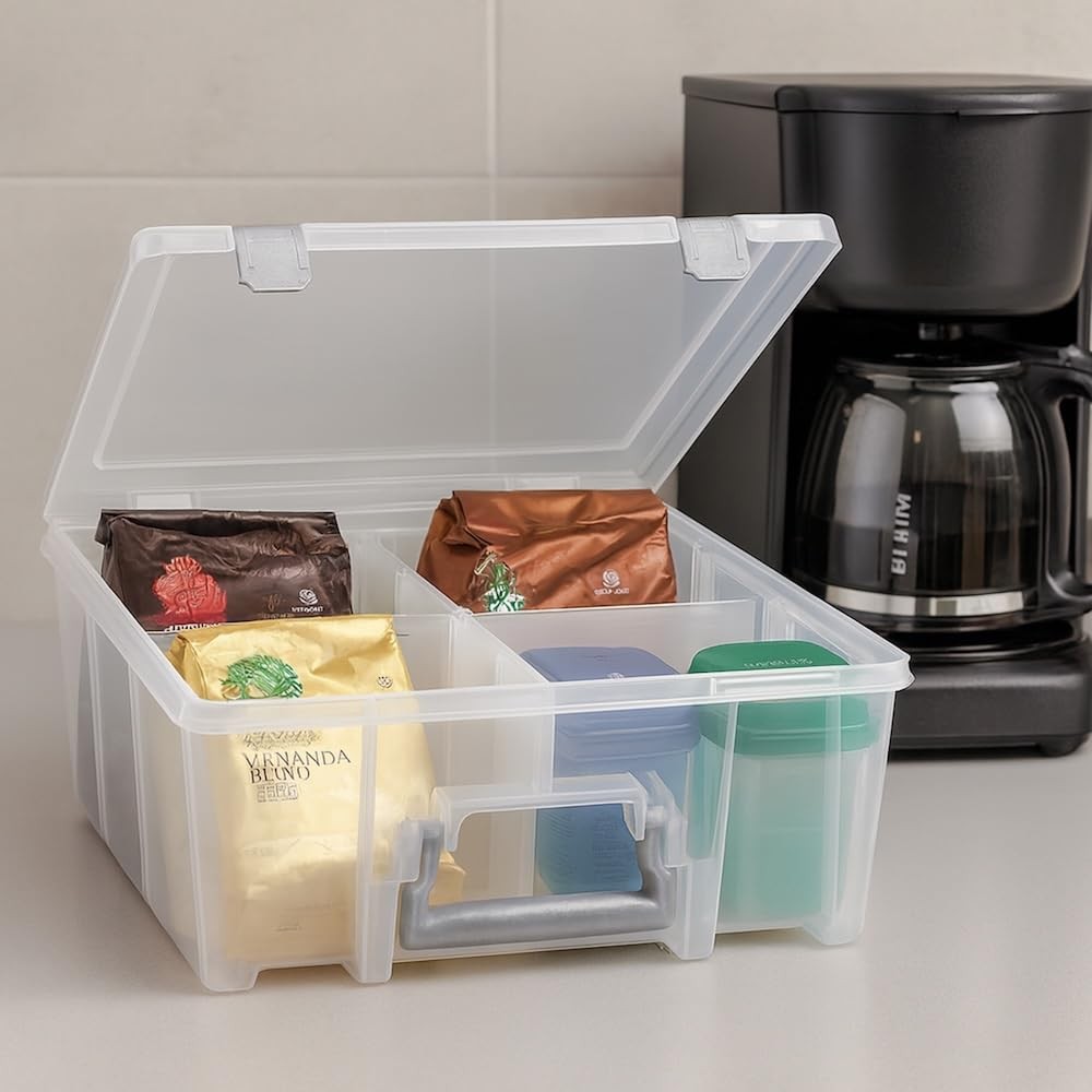 Super Satchel Double Deep Compartment Box - Art Storage with 8 Removable Comp...