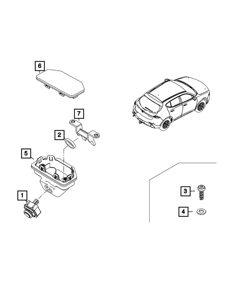 Genuine Mopar Camera 68606961AA