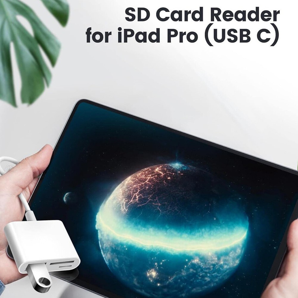 USB-C To SD Card Reader Adapter Type-C For Apple iPad Macbook Pro Air iPhone 15