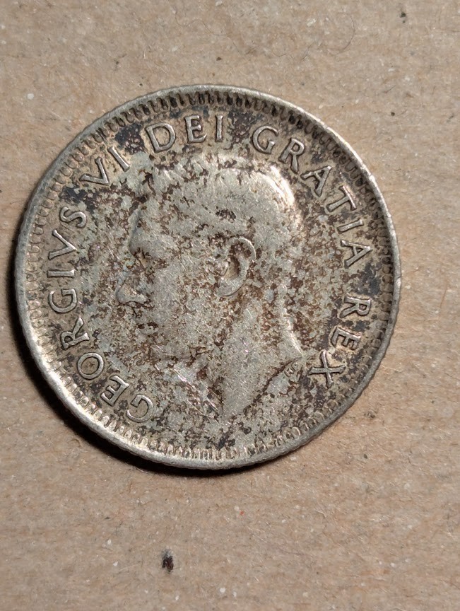 1951 Canada 10 Cents Silver