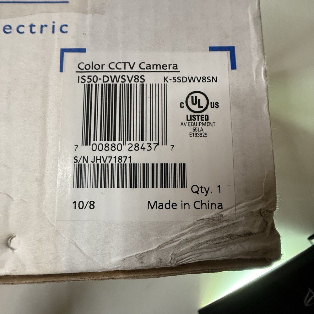 Schneider Security Cam Pelco IS50-DWSV8S Camclosure 2 Environment Surface