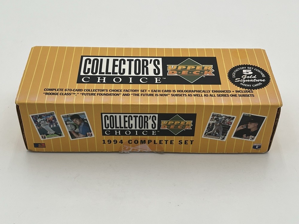 1994 UPPER DECK "COLLECTORS CHOICE" MLB Trading Cards - Complete Set
