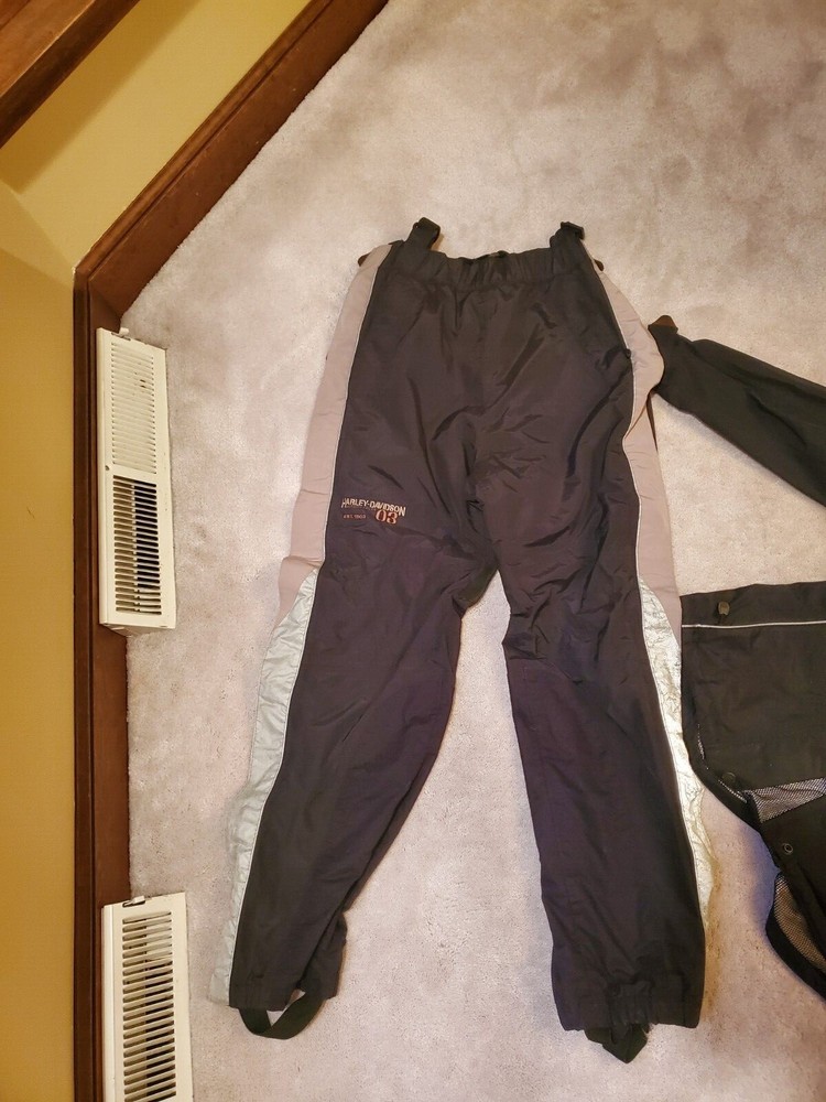 2003 Harley-Davidson Anniversary Edition reflective rain suit. Medium.