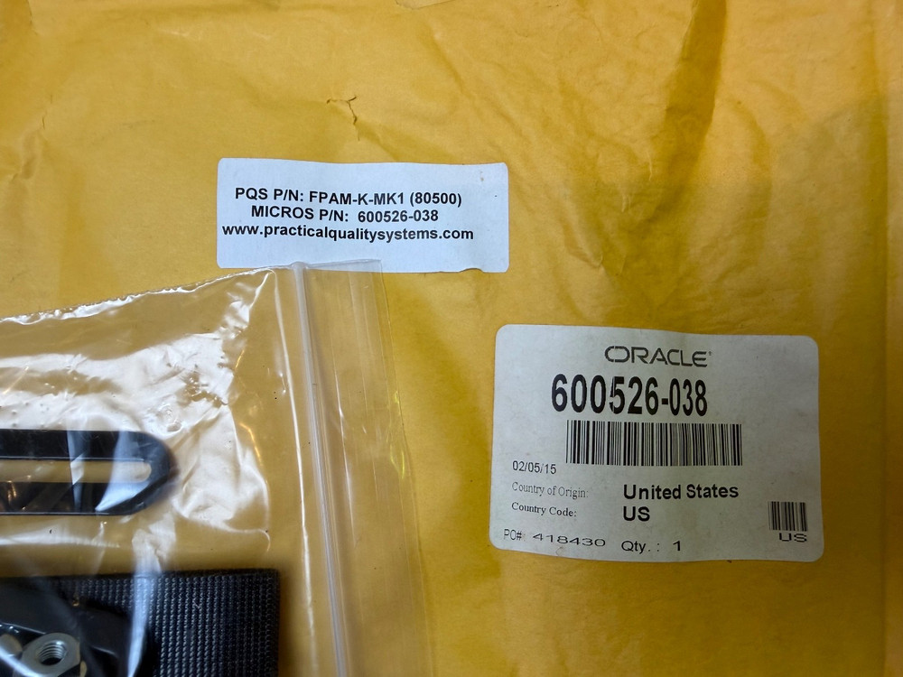 Oracle 600526-038 Flat Panel Accessory Mount for Kitchen Display Systems 80500