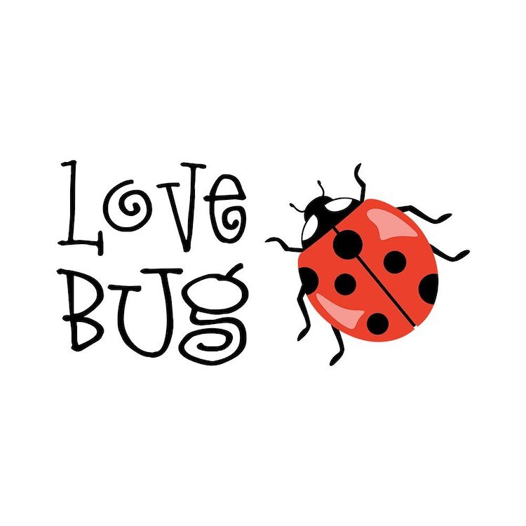 CafePress Love Bug 10" Wall Clock (1267222870)