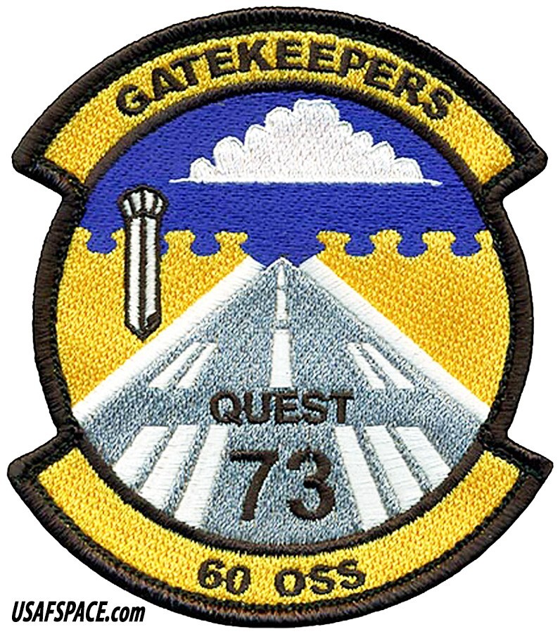 USAF 60 OPERATIONS SUPPORT SQ-60 OSS-GATEKEEPERS-CA ANG-Travis AFB, CA-VEL PATCH