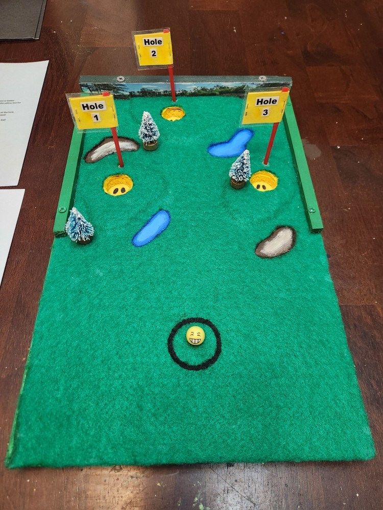 Cornhole Miniature Golf Putting Family Game