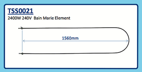 2400W 240V BAIN MARIE ELEMENT TSS0021