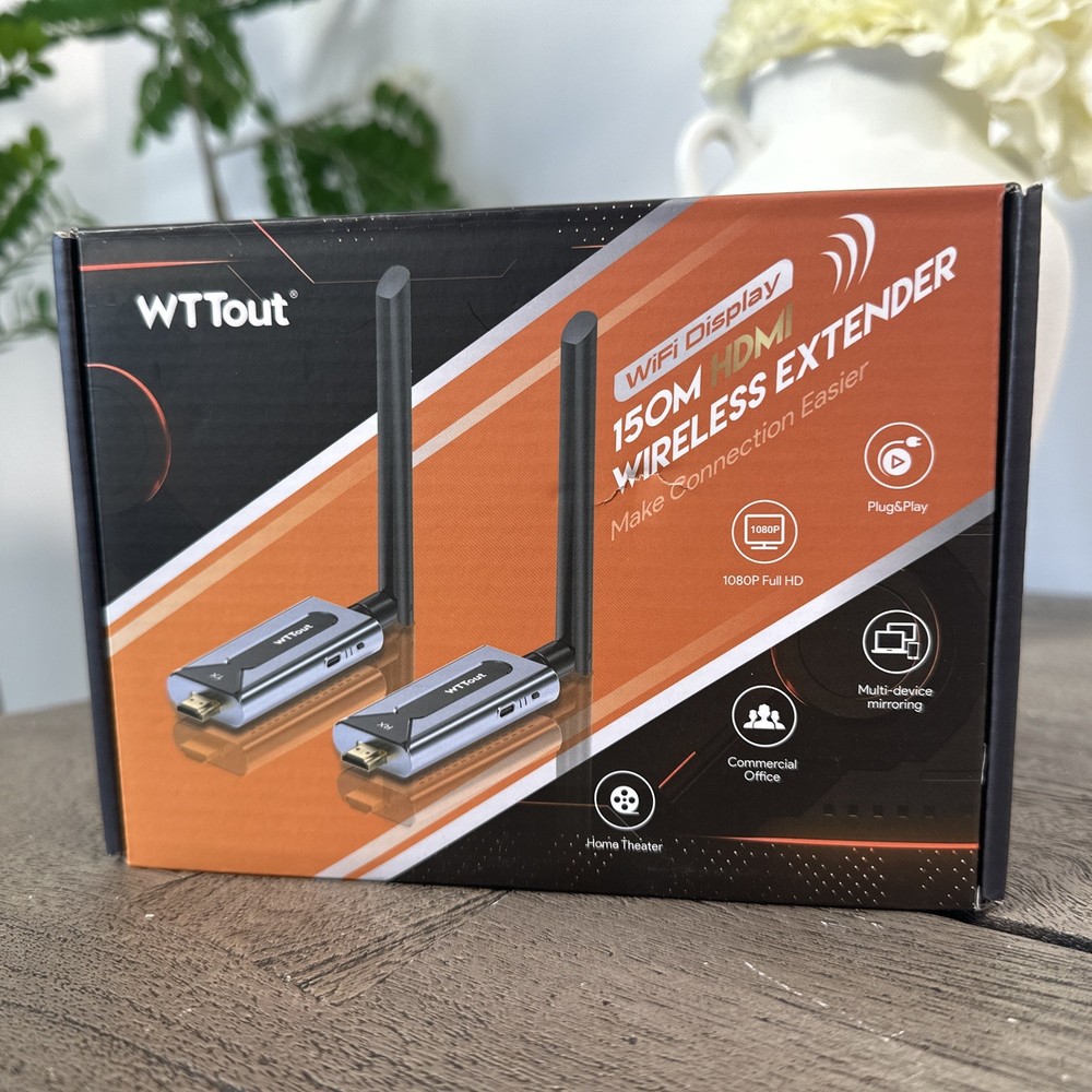 Wireless HDMI Transmitter and Receiver 492FT Long Range Wireless