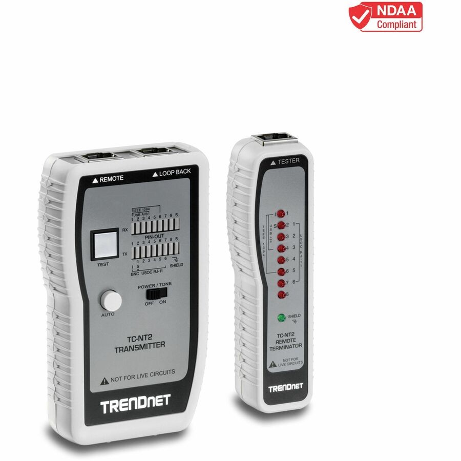 TRENDnet TC-NT2 Network Cable Tester, Tests Ethernet - White