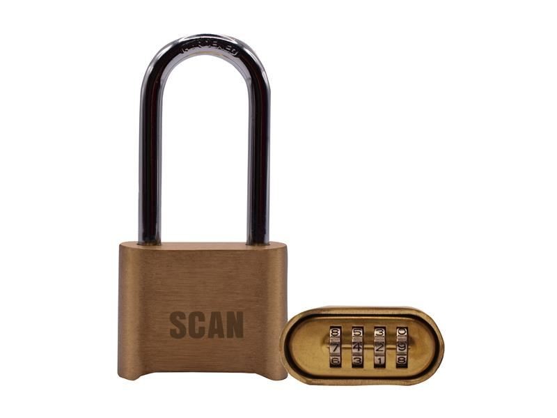 Scan - Brass Combination Padlock