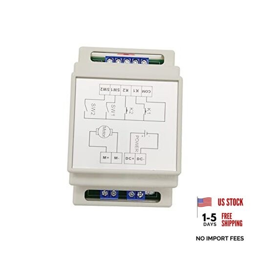 6-36V DC Motor Forward and Reverse Relay Module with Din 35-Rail Mounting