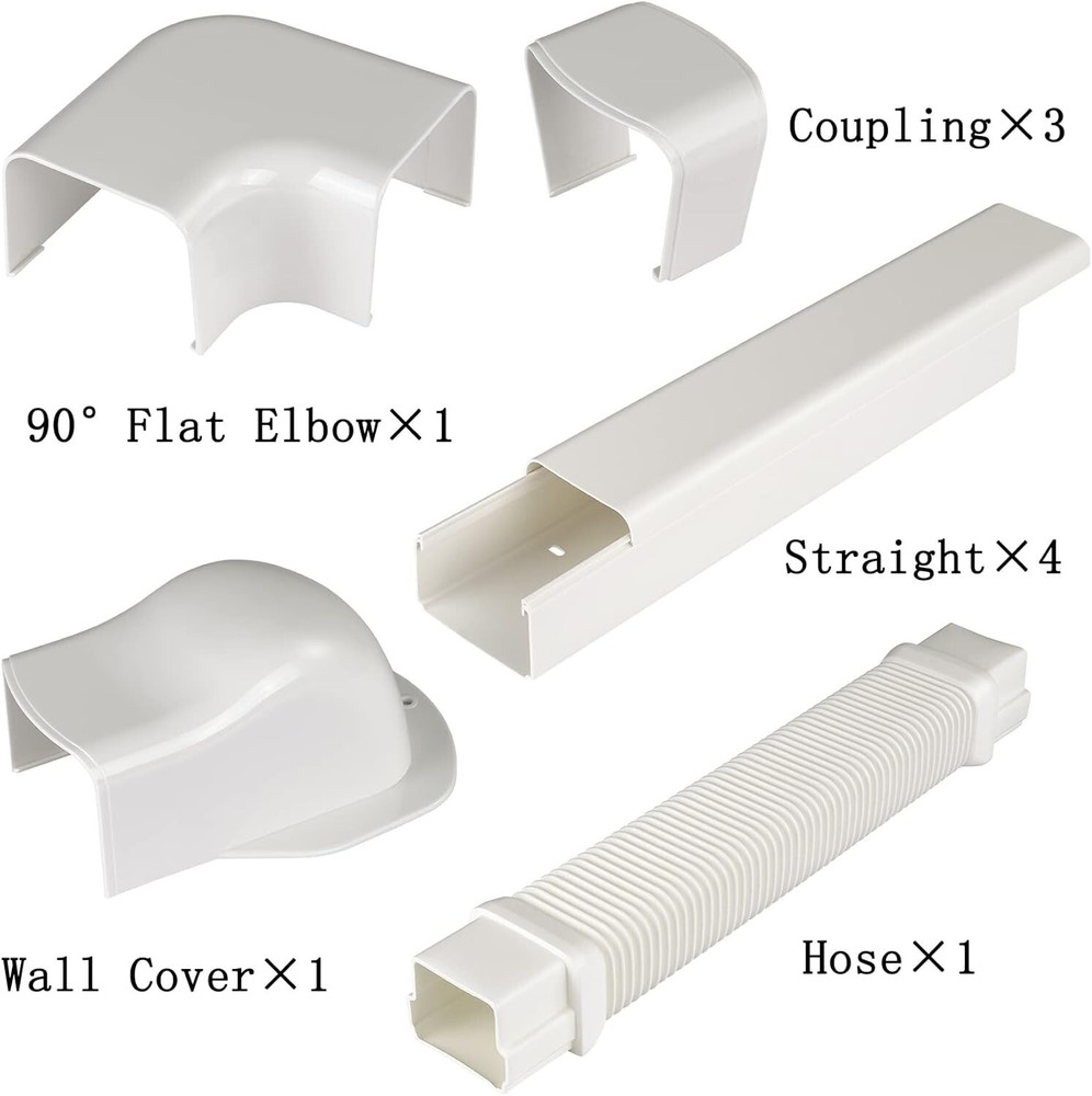 Mini Split A/C Decorative Line Set Cover Kit 3" for Mini Split & Central Air