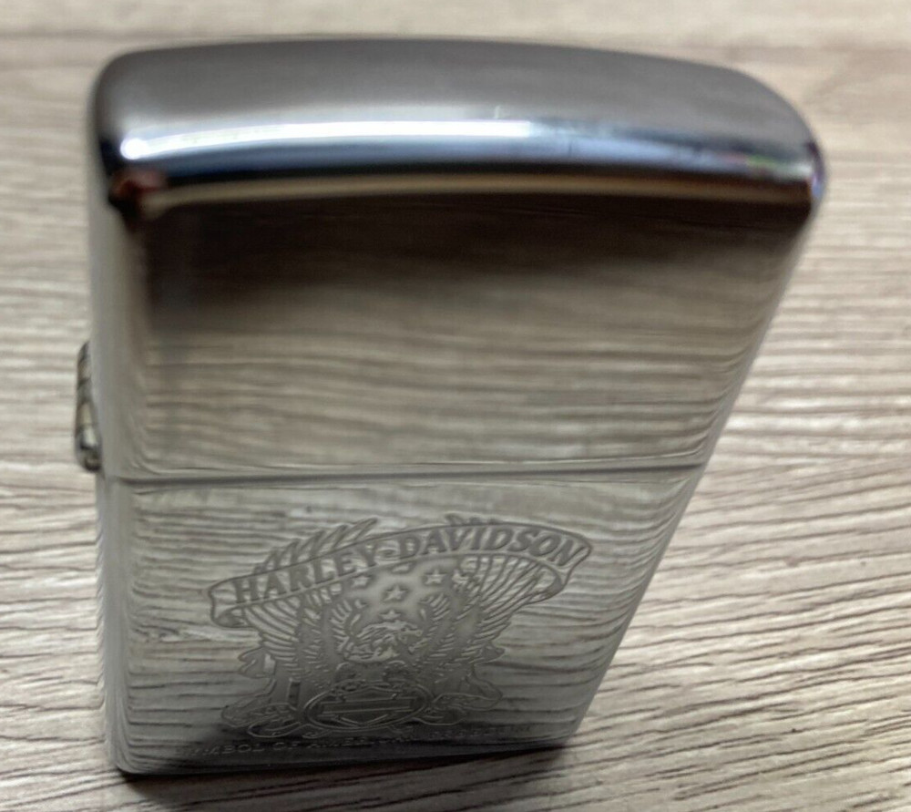 HARLEY DAVIDSON MIRRORED HIGH POLISH ZIPPO LIGHTER