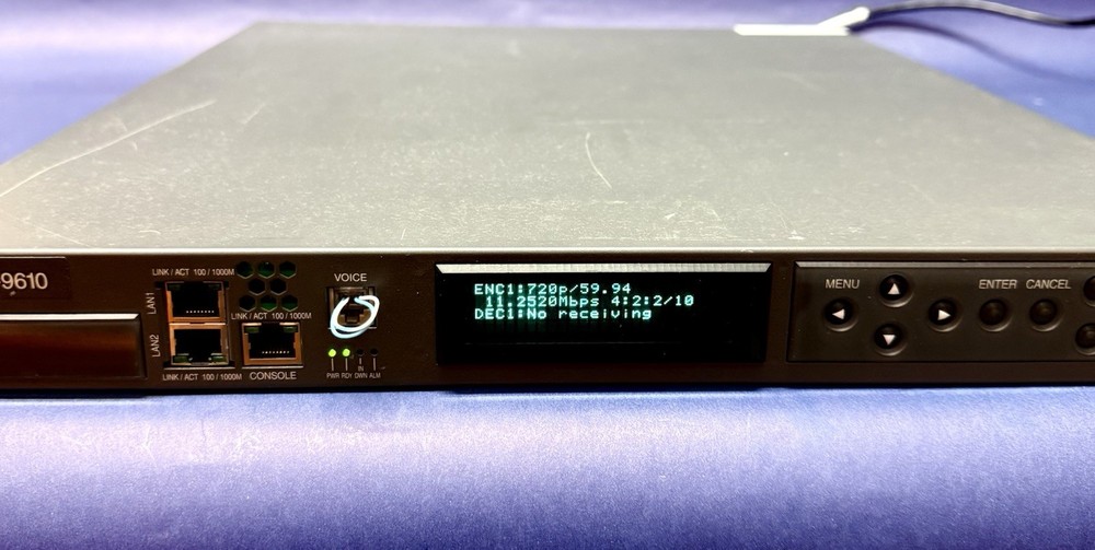 Fujitsu IP-9610 HD/SD Codec Video Encoding H.264 Digital Media Encoder