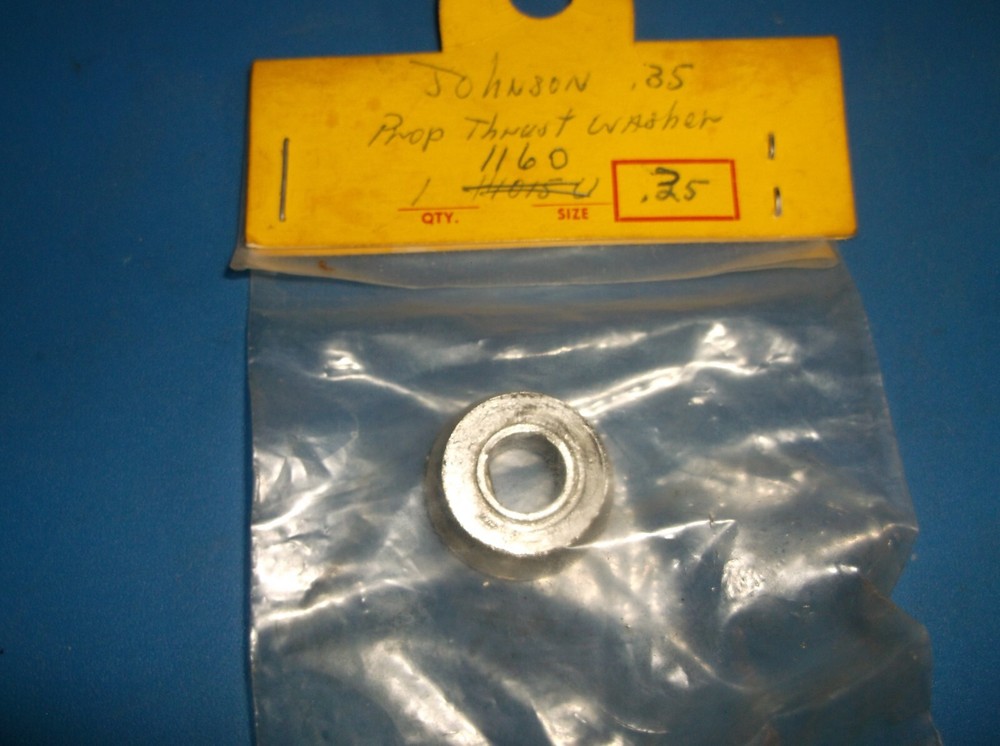 ONE JOHNSON .?? THRUST WASHER (NIP) CONDITION. (NOT.35 CS??) SEE PICS