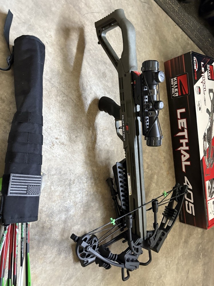 Killer Instinct Lethal 405 Crossbow Package with Scope & Arrows
