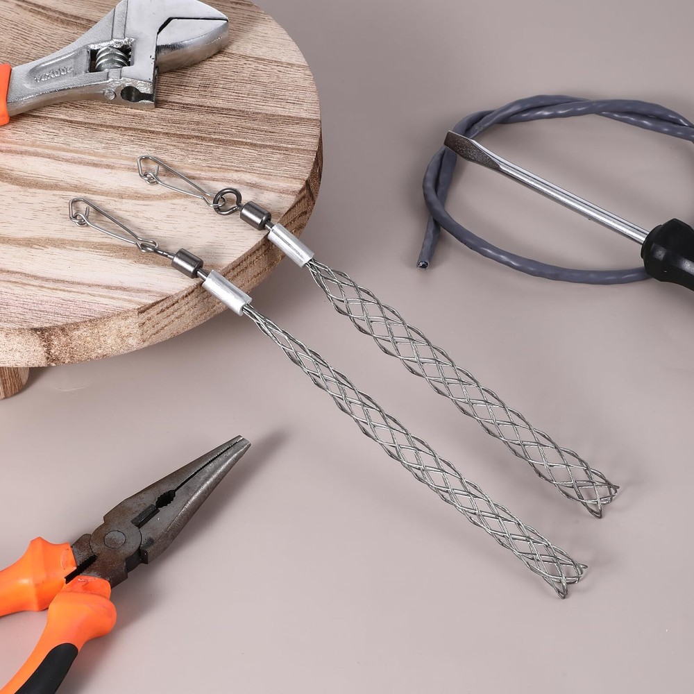 2 Pack 1/2 Inch Wire Pulling Grip Mesh Cable Pulls Cable Pulling Grip Sock