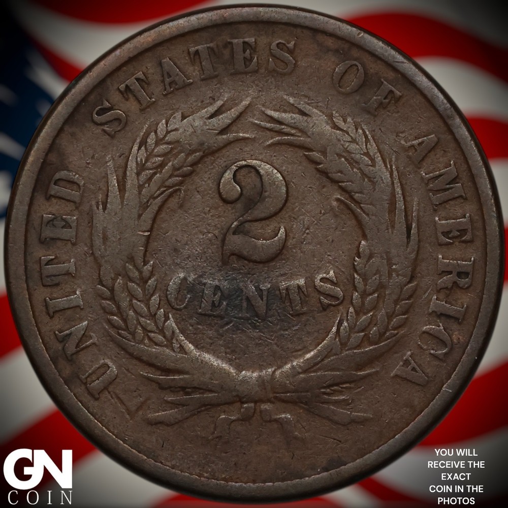 1864 2 Cent Piece A0889