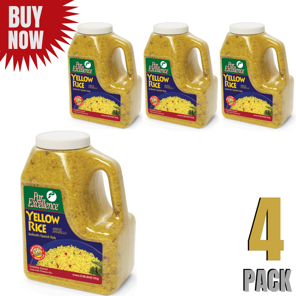 Par Excellence Yellow Rice, 3.5 lb – 4 Pack