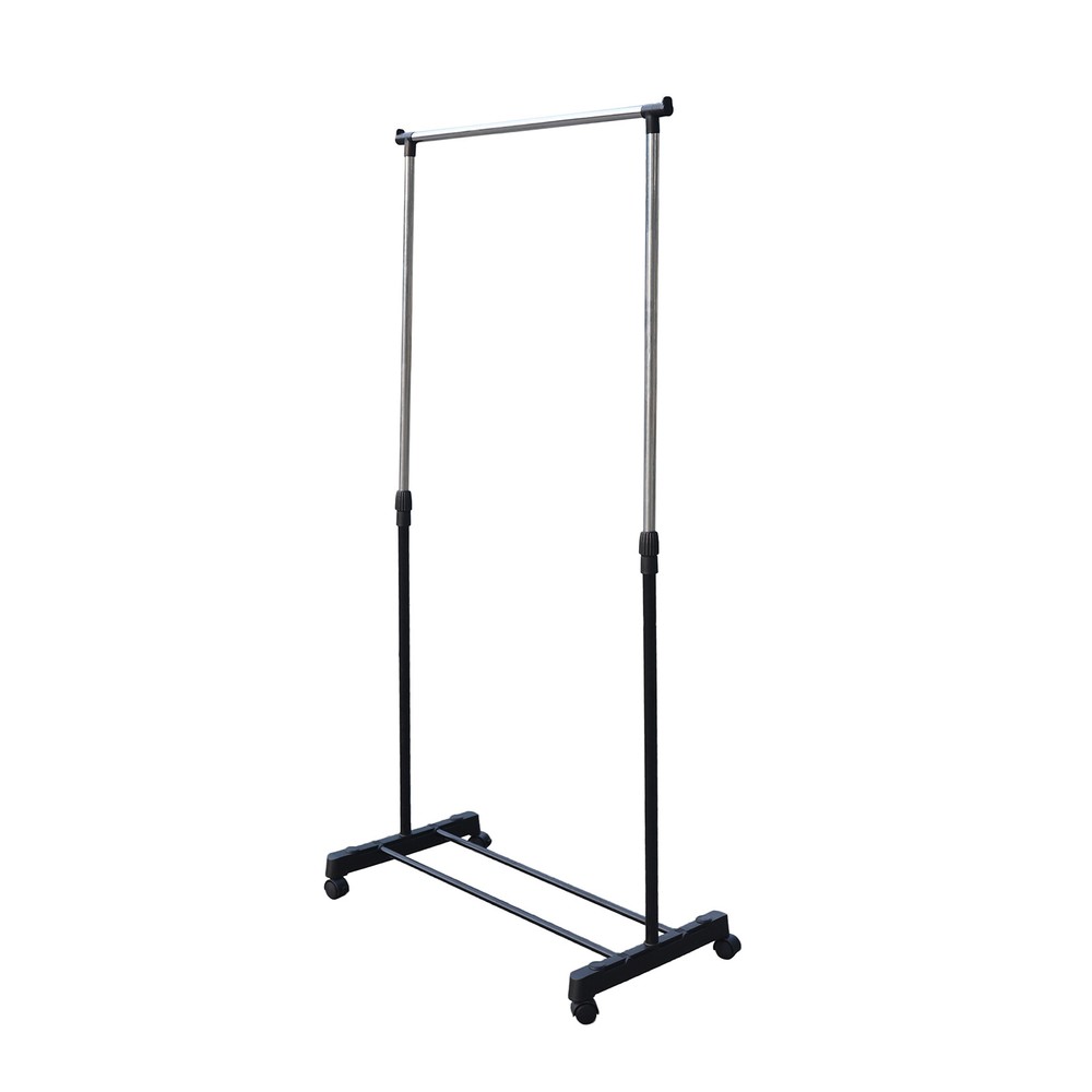 Laundry Drying Rack Clothes Storage Hanger Stand With Brake Roller Adjustable US
